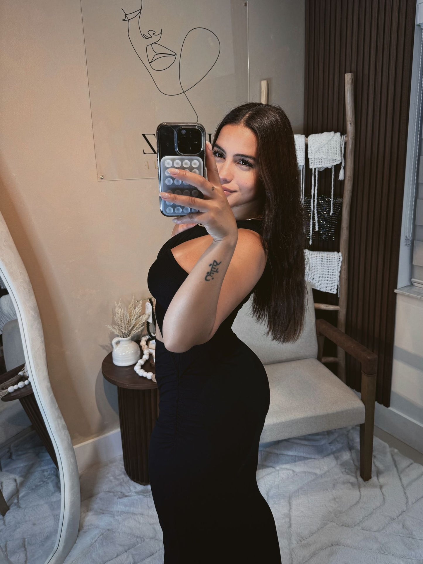 The Noir Maxi Dress