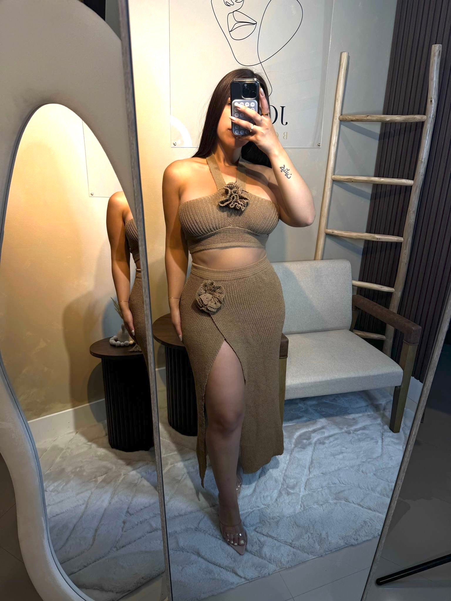 Monique Knit Skirt Set