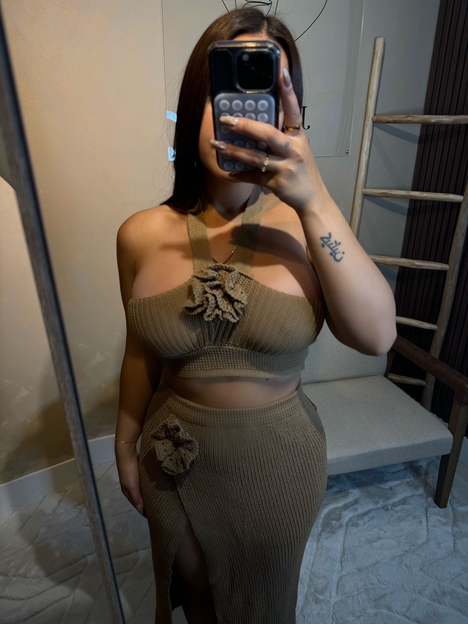 Monique Knit Skirt Set