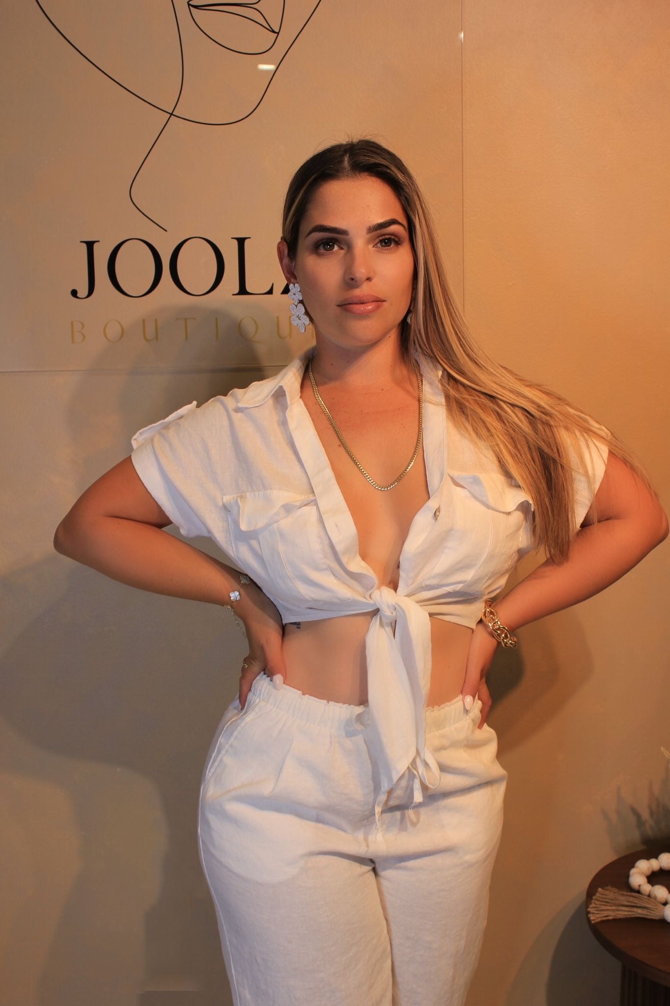 CATCHING SUNSETS LINEN SET