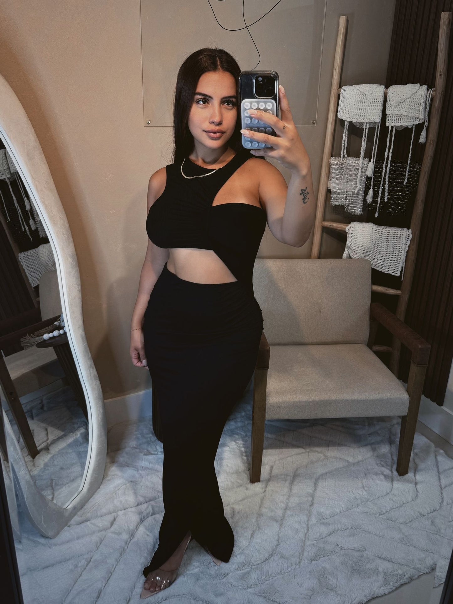 The Noir Maxi Dress