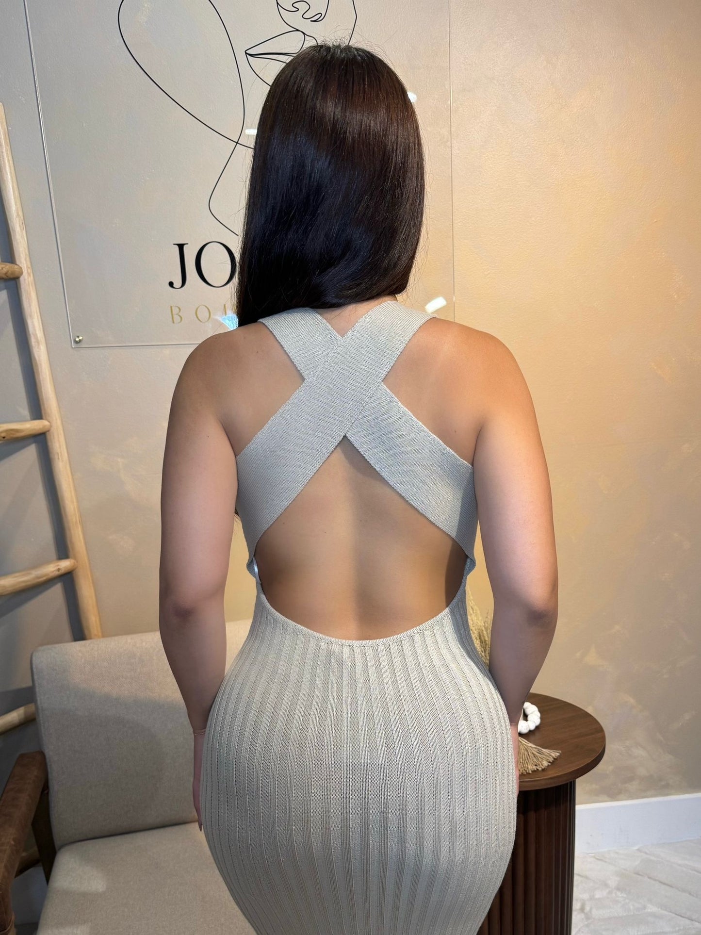 Wild Back Midi Dress