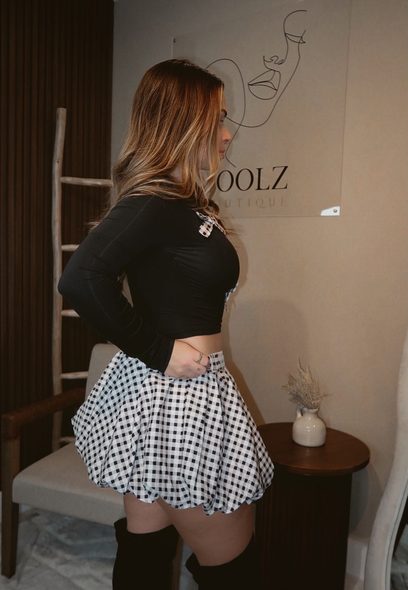 Bows and Brunch Mini Skirt Set