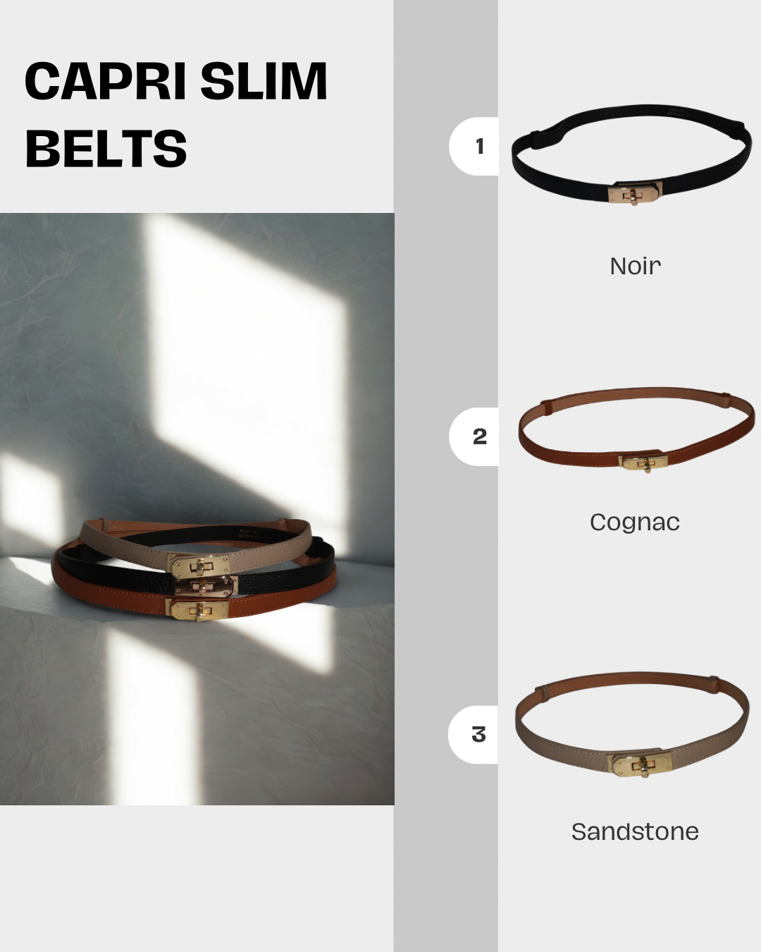 Capri Slim Belts