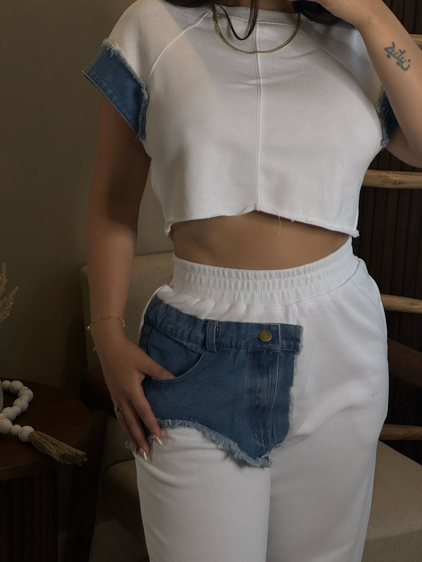 Play Back Denim Set