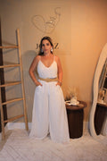 WHITE GLAMOUR JUMPSUIT