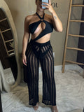 Resort Chic Cover-up Pants Black