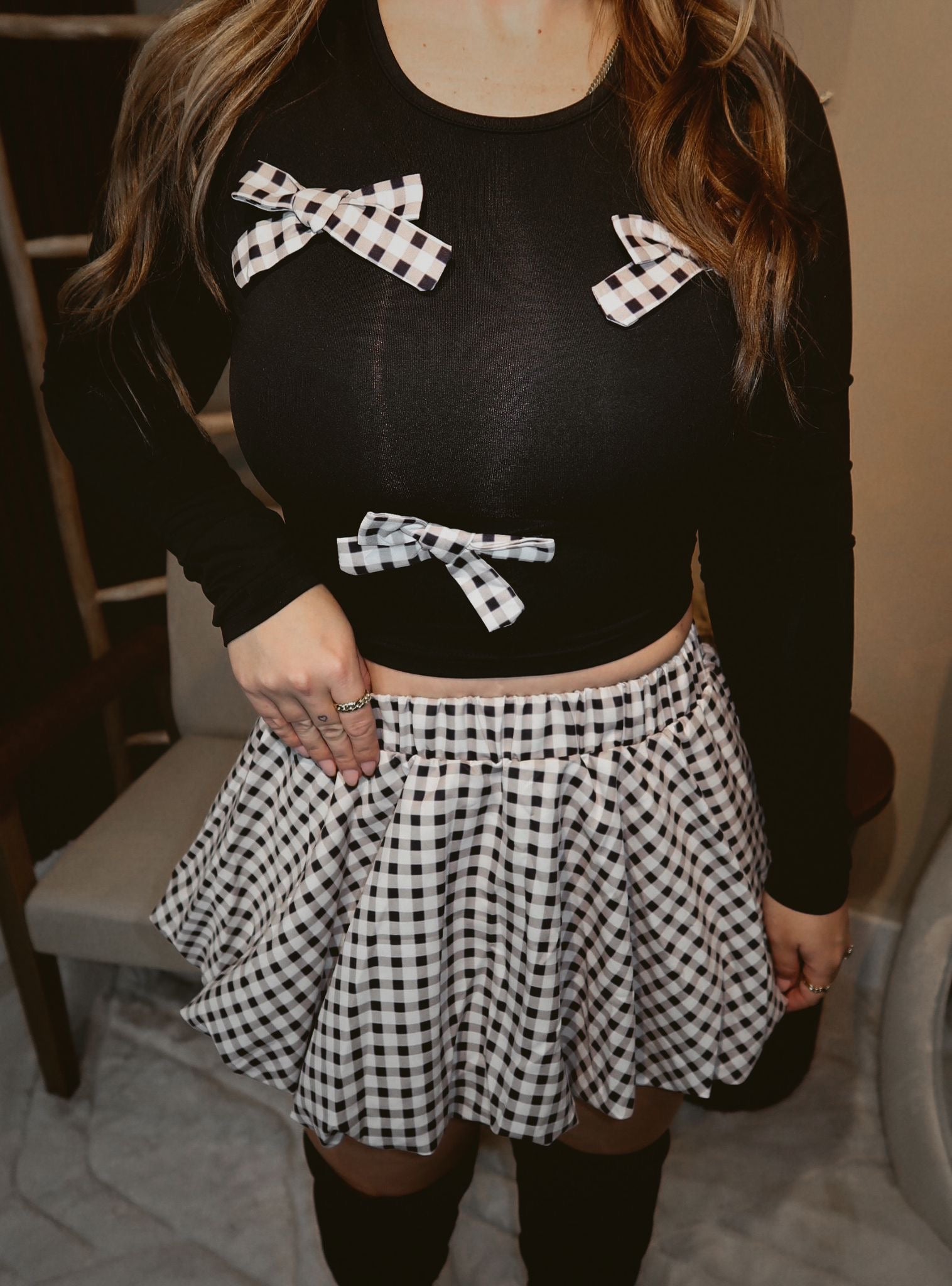 Bows and Brunch Mini Skirt Set
