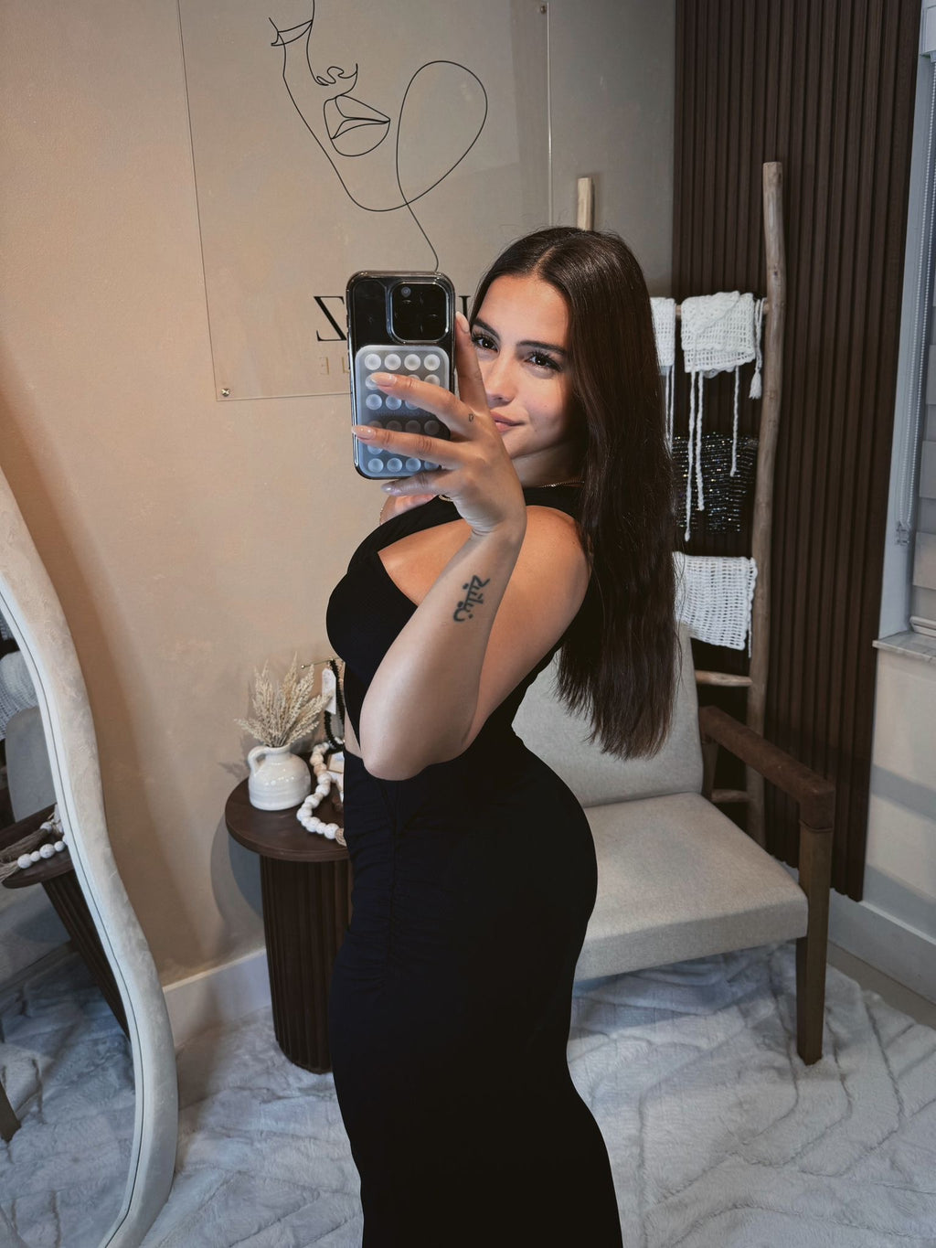 The Noir Maxi Dress
