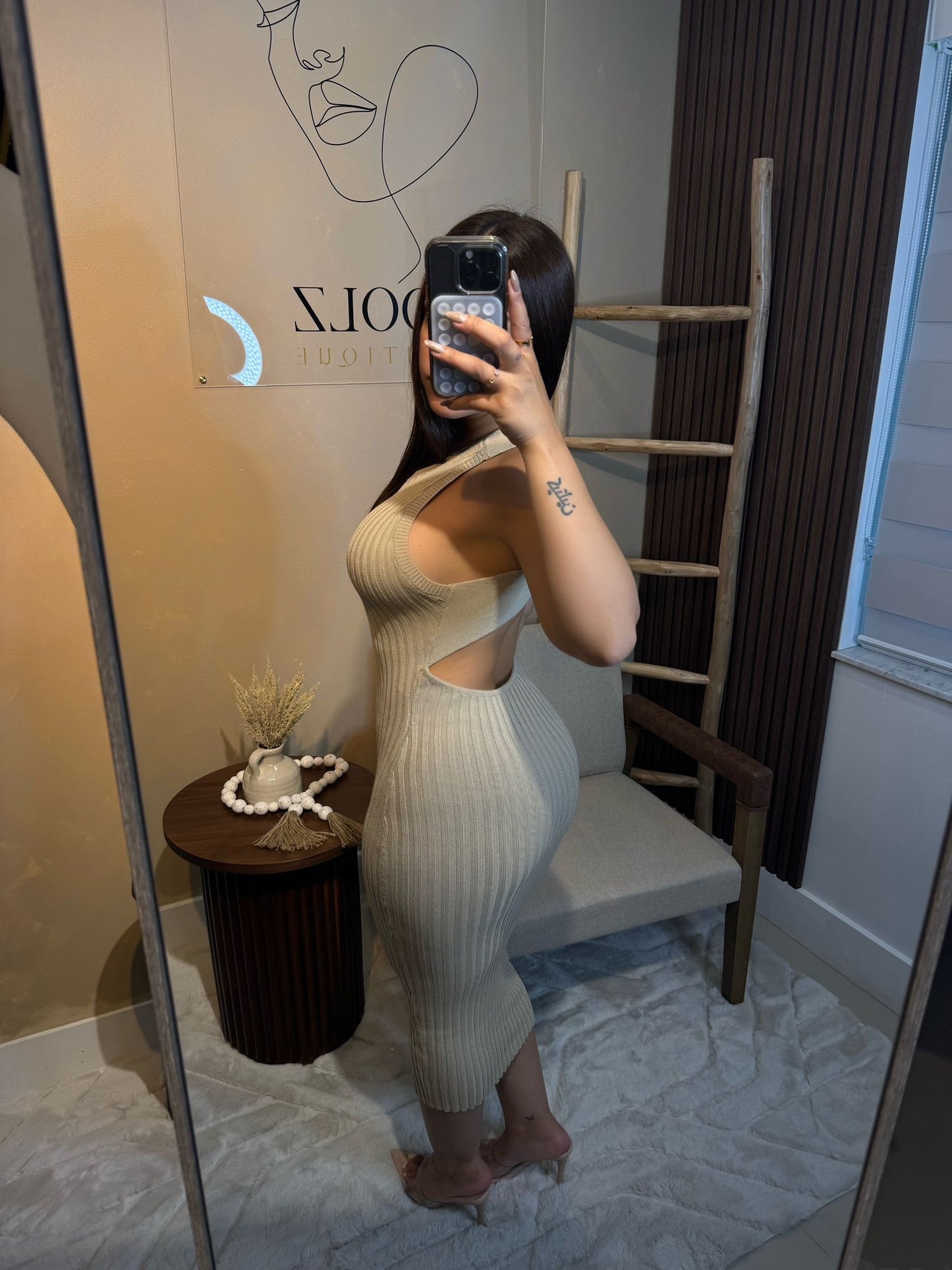 Wild Back Midi Dress