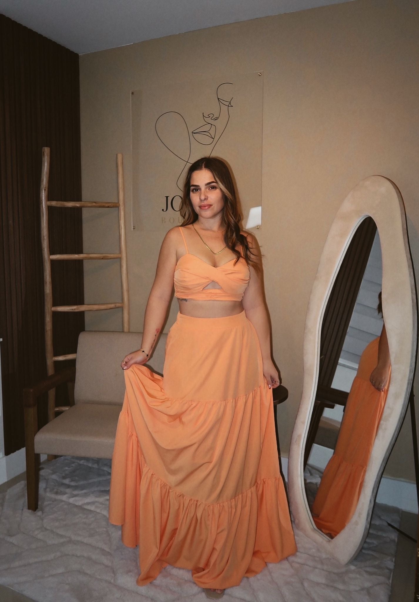 Sunset Two Piece Skirt Set